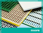 Moulded fiberglass grating